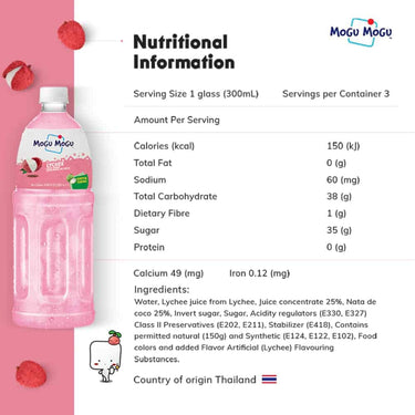 MOGU MOGU-Lychee Juice-1 litre